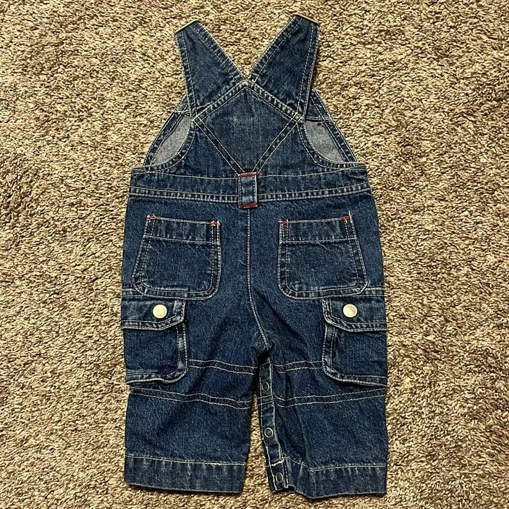 Gymboree Vintage Blue‎ Denim Overalls with Adjustable Straps 3-6M